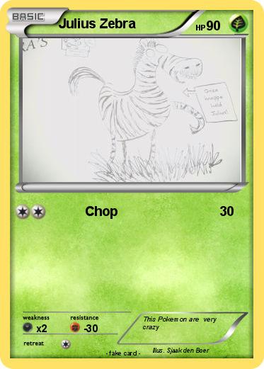Pokemon Julius Zebra
