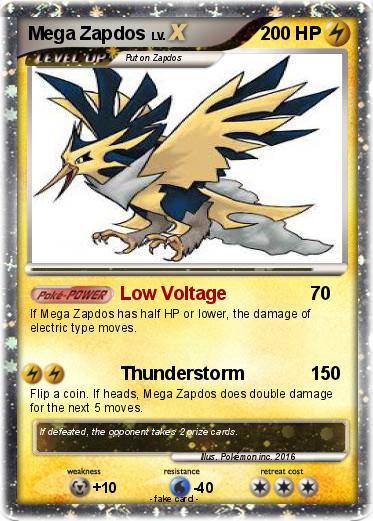 Pokemon Mega Zapdos