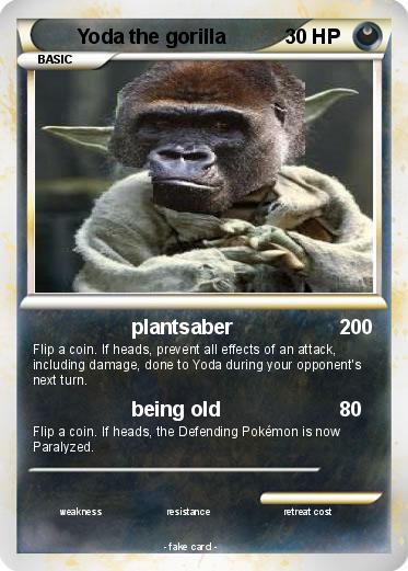 Pokemon Yoda the gorilla