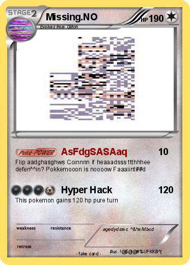 Pokemon Missing.NO