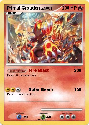 Pokemon Primal Groudon