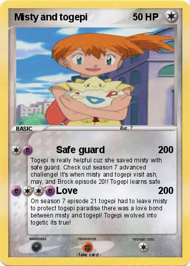 Pokemon Misty and togepi