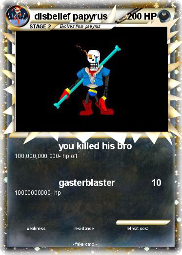 Pokemon disbelief papyrus
