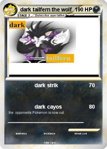 Pokemon dark tailfern the wolf