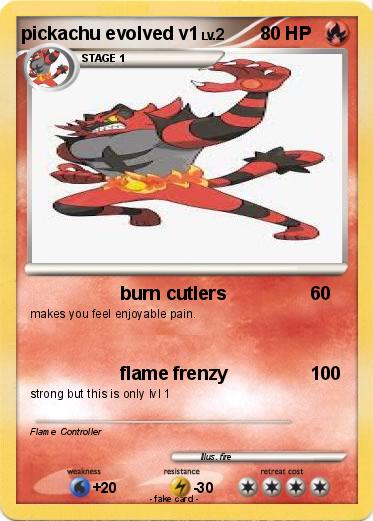 Pokemon pickachu evolved v1