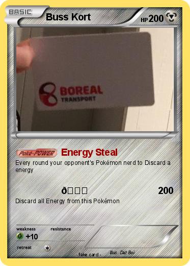 Pokemon Buss Kort