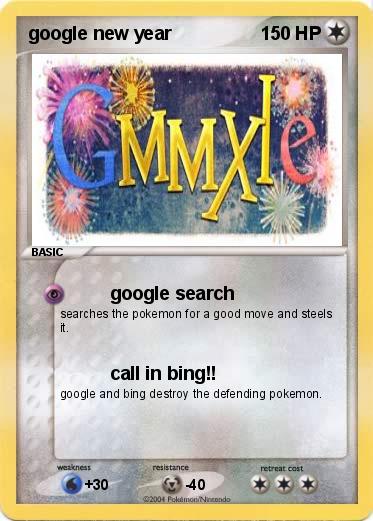 Pokemon google new year
