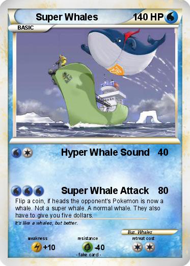 Pokemon Super Whales