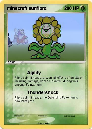 Pokemon minecraft sunflora