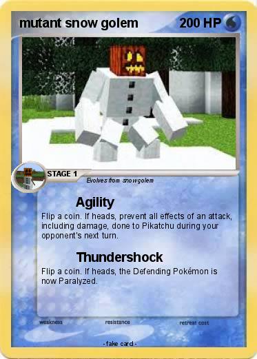 Pokemon mutant snow golem