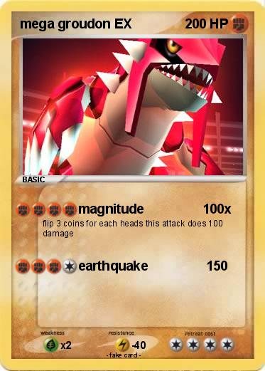 Pokemon mega groudon EX