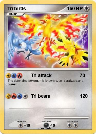 Pokemon Tri birds