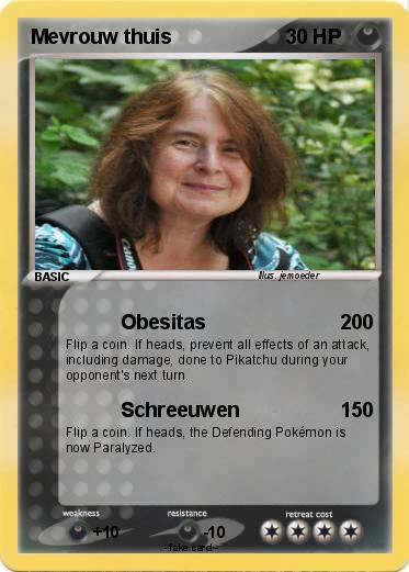 Pokemon Mevrouw thuis