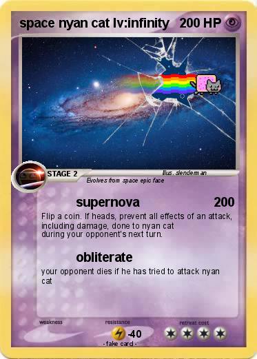 Pokemon space nyan cat lv:infinity