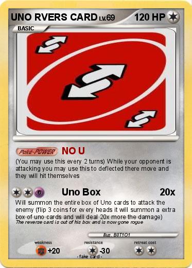 Pokemon UNO RVERS CARD