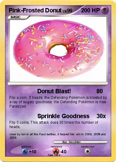 Pokemon Pink-Frosted Donut