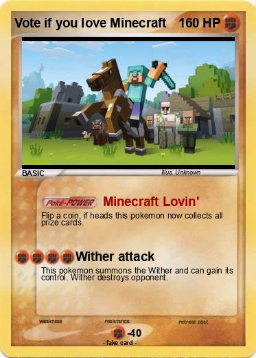 Pokemon Vote if you love Minecraft