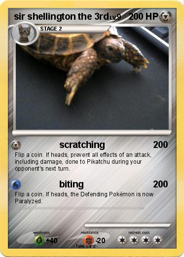 Pokemon sir shellington the 3rd