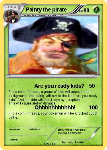 Pokemon Painty the pirate