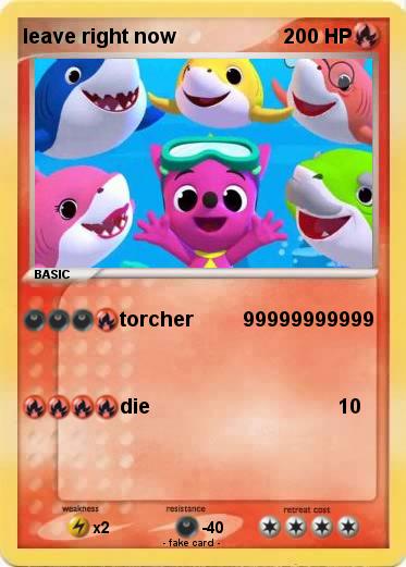 Pokemon leave right now