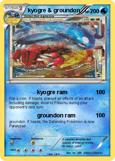 Pokemon kyogre & groundon