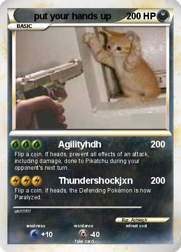 Pokemon put your hands up