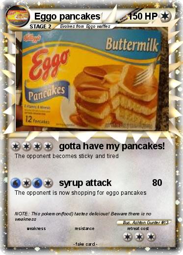 Pokemon Eggo pancakes