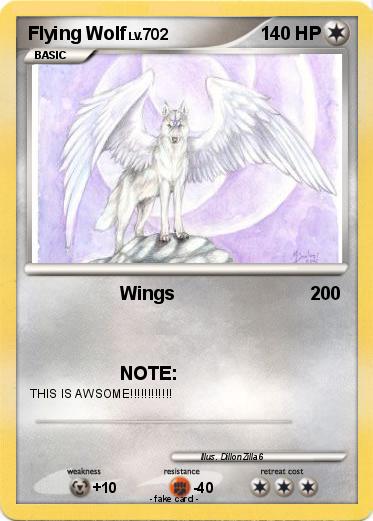 Pokemon Flying Wolf