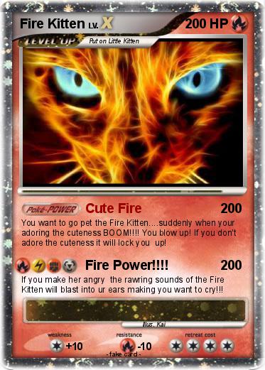Pokemon Fire Kitten