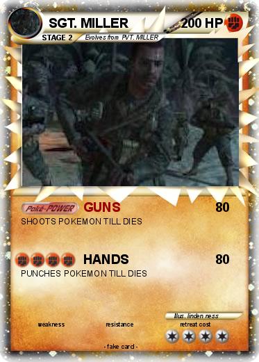 Pokemon SGT. MILLER