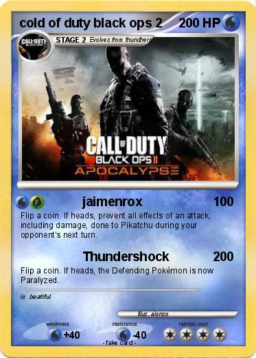 Pokemon cold of duty black ops 2