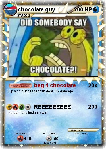 Pokemon chocolate guy