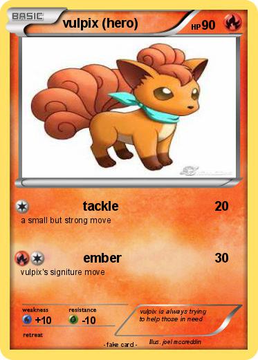 Pokemon vulpix (hero)