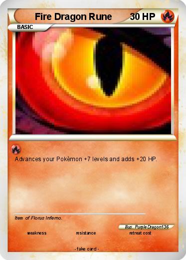Pokemon Fire Dragon Rune