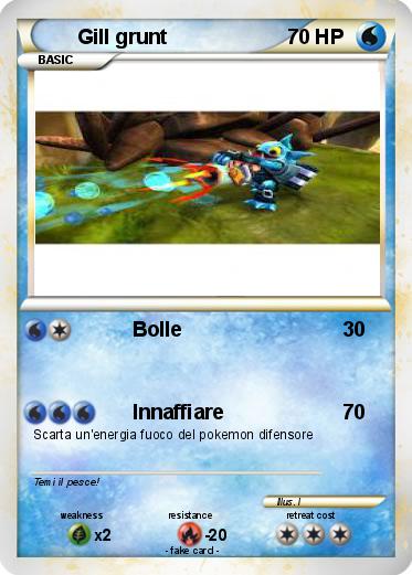 Pokemon Gill grunt