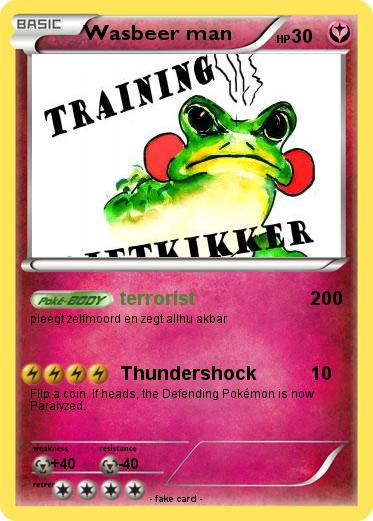 Pokemon Wasbeer man