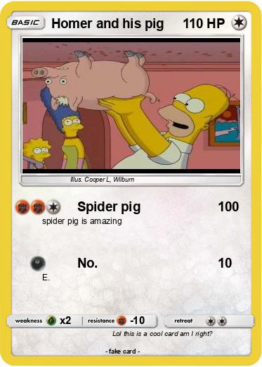 Pokemon Homer and his pig