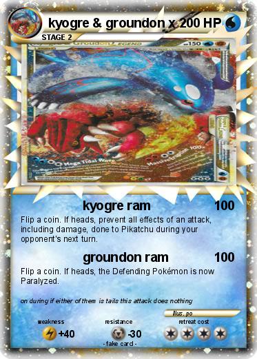 Pokemon kyogre & groundon x