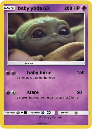 Pokemon baby yoda GX