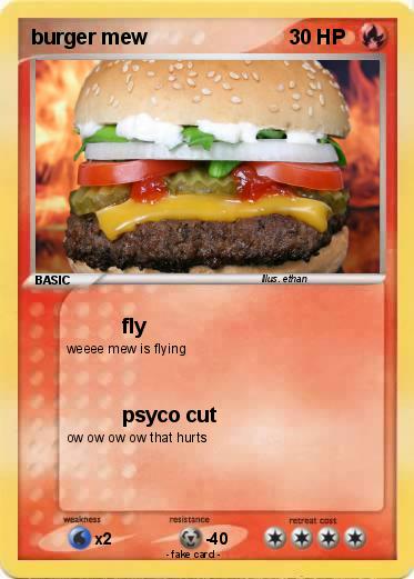Pokemon burger mew