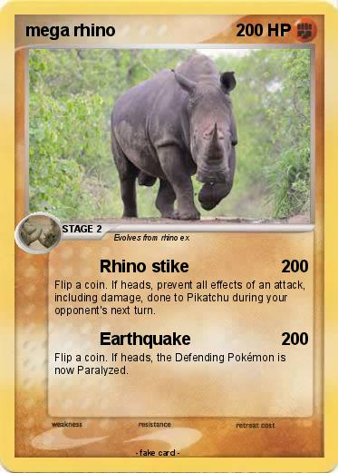 Pokemon mega rhino