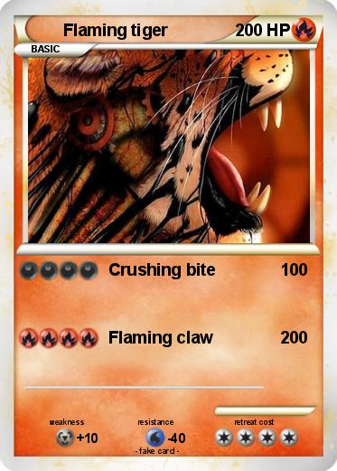 Pokemon Flaming tiger