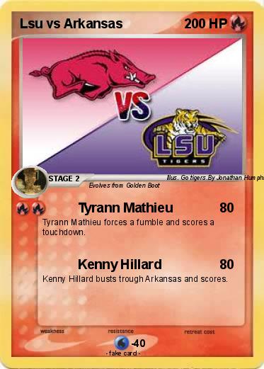 Pokemon Lsu vs Arkansas