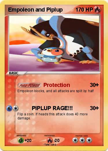 Pokemon Empoleon and Piplup
