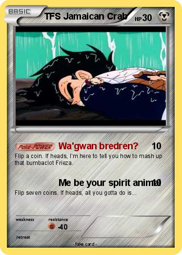 Pokemon TFS Jamaican Crab