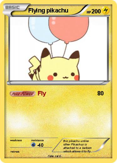 Pokemon Flying pikachu