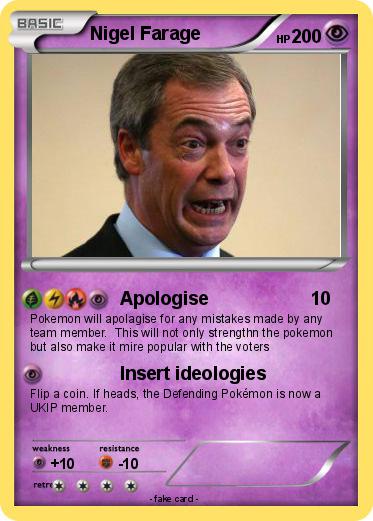 Pokemon Nigel Farage