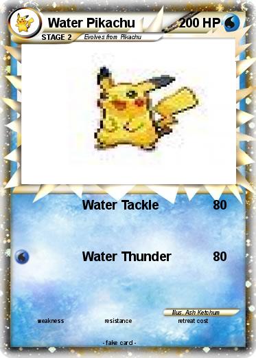 Pokemon Water Pikachu