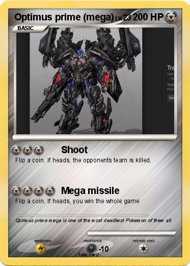 Pokemon Optimus prime (mega)