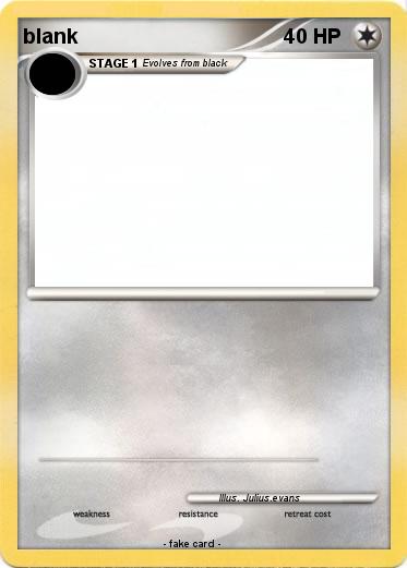 Pokemon blank